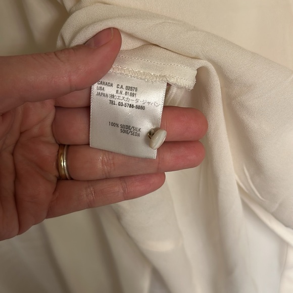 VINTAGE SHEER ESCADA RUFFLE BLOUSE - Picture 10 of 14